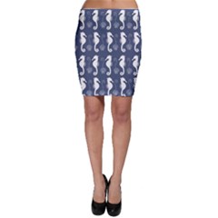 Seahorse Shell Pattern Bodycon Skirt