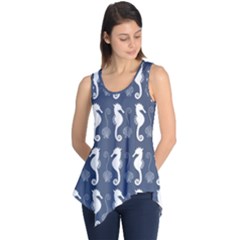 Seahorse Shell Pattern Sleeveless Tunic