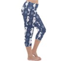 Seahorse Shell Pattern Lightweight Velour Capri Yoga Leggings View3