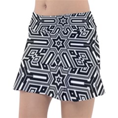 Grid Pattern Backdrop Tennis Skirt