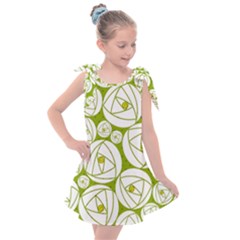 Rose Abstract Rose Garden Kids  Tie Up Tunic Dress by Vaneshart