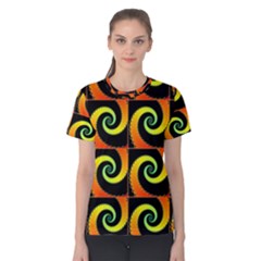 Spiral Seamless Pattern Women s Cotton Tee