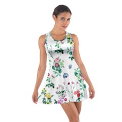 Leaves Green Aop Cotton Racerback Dress by Vaneshart