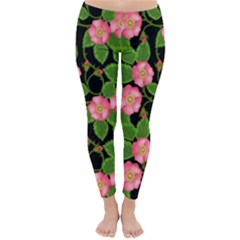 Roses Flowers Bud Classic Winter Leggings