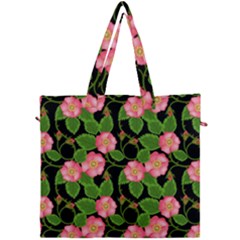 Roses Flowers Bud Canvas Travel Bag by Vaneshart