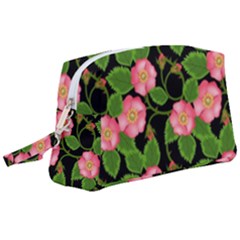 Roses Flowers Bud Wristlet Pouch Bag (large) by Vaneshart