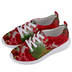 Abstract Stain Red Women s Lightweight Sports Shoes by Vaneshart