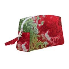 Abstract Stain Red Wristlet Pouch Bag (medium) by Vaneshart