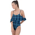 Pattern Seamless Seamless Pattern Drape Piece Swimsuit View1