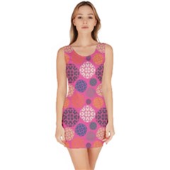 Abstract Seamless Pattern Graphic Pink Bodycon Dress