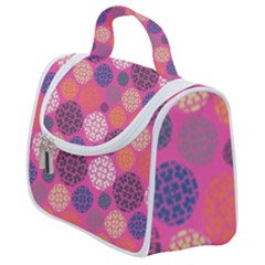 Abstract Seamless Pattern Graphic Pink Satchel Handbag by Vaneshart