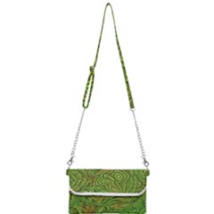 Background Abstract Green Mini Crossbody Handbag by Vaneshart