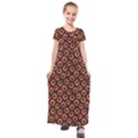 Abstract Seamless Pattern Graphic  Kids  Short Sleeve Maxi Dress View1