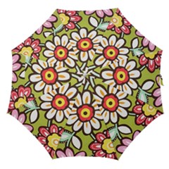 Flowers Fabrics Floral Straight Umbrellas