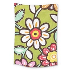 Flowers Fabrics Floral Large Tapestry