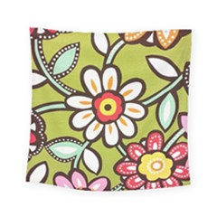 Flowers Fabrics Floral Square Tapestry (small)