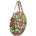 Flowers Fabrics Floral Giant Round Zipper Tote View3