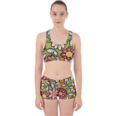Flowers Fabrics Floral Work It Out Gym Set