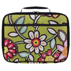 Flowers Fabrics Floral Full Print Lunch Bag