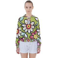 Flowers Fabrics Floral Women s Tie Up Sweat