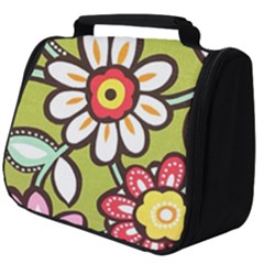 Flowers Fabrics Floral Full Print Travel Pouch (Big)