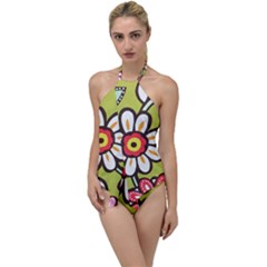 Flowers Fabrics Floral Go with the Flow One Piece Swimsuit