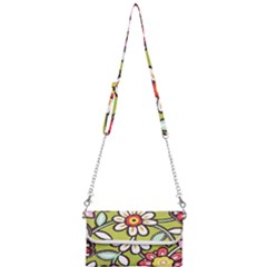 Flowers Fabrics Floral Mini Crossbody Handbag