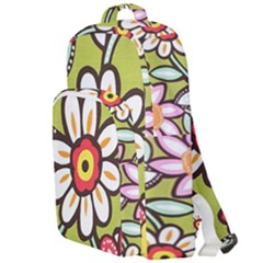 Flowers Fabrics Floral Double Compartment Backpack