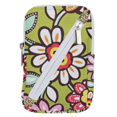 Flowers Fabrics Floral Belt Pouch Bag (Small)