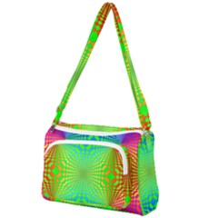 Pattern Colorful Abstract Front Pocket Crossbody Bag by Vaneshart