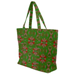 Seamless Wallpaper Digital Zip Up Canvas Bag