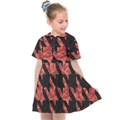 Fabric Pattern Dogstooth Kids  Sailor Dress by Vaneshart