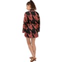 Fabric Pattern Dogstooth Long Sleeve Kimono View2