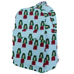 Girl With Green Hair Pattern Classic Backpack by snowwhitegirl
