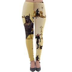 Anubis The Egyptian God Pattern Lightweight Velour Leggings by FantasyWorld7