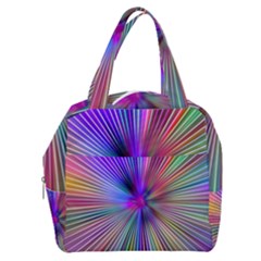 Rays Colorful Laser Ray Light Boxy Hand Bag by Bajindul