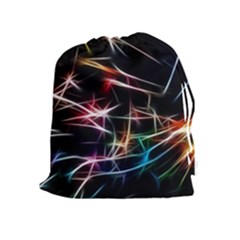 Lights Star Sky Graphic Night Drawstring Pouch (xl) by HermanTelo