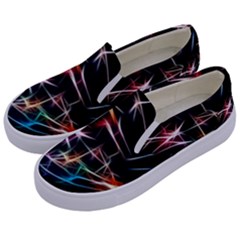 Lights Star Sky Graphic Night Kids  Canvas Slip Ons