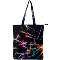 Lights Star Sky Graphic Night Double Zip Up Tote Bag by HermanTelo