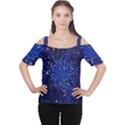 Star Universe Space Starry Sky Cutout Shoulder Tee View1