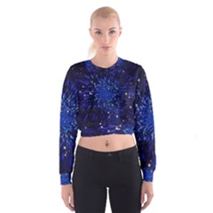 Star Universe Space Starry Sky Cropped Sweatshirt