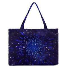 Star Universe Space Starry Sky Zipper Medium Tote Bag by Alisyart