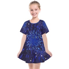 Star Universe Space Starry Sky Kids  Smock Dress by Alisyart