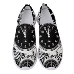 Clock Face 5 Women s Slip On Sneakers