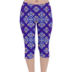 Symmetry Velvet Capri Leggings  by Sobalvarro