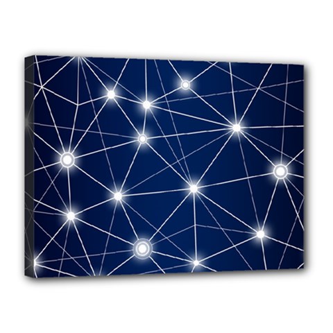 Network Technology Digital Canvas 16  x 12  (Stretched)