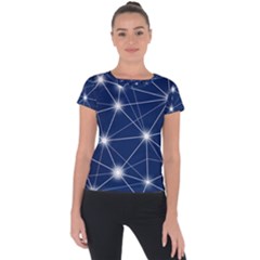 Network Technology Digital Short Sleeve Sports Top 