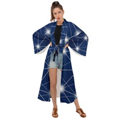 Network Technology Digital Maxi Kimono