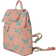 Turquoise Dragonfly Insect Paper Buckle Everyday Backpack by Alisyart