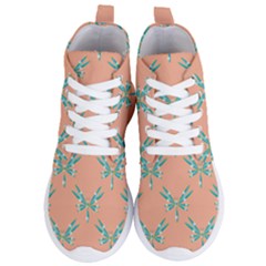 Turquoise Dragonfly Insect Paper Women s Lightweight High Top Sneakers by Alisyart